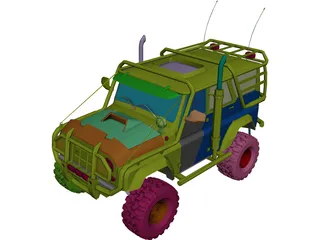 Jeep [Tuning] 3D Model 3D Preview