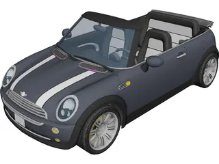 Mini Cooper Cabriolet 3D Model