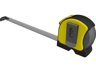 Retractible Tape Measure 3D Model