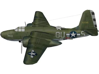 Douglas A-20G Havoc 3D Model