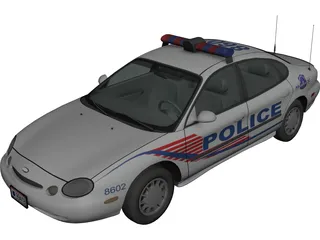 Ford Taurus Police 3D Model