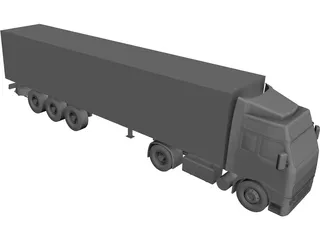 Volvo Remorque CAD 3D Model