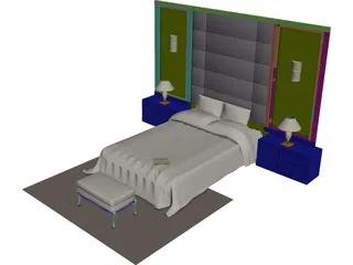 Bedroom Set 3D Model