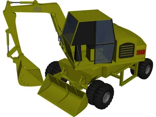 Excavator 1960 3D Model