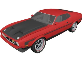 Ford Mustang Mach-1 3D Model