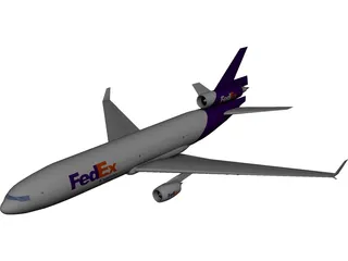 McDonnell Douglas/Boeing MD-11F FedEx 3D Model 3D Preview