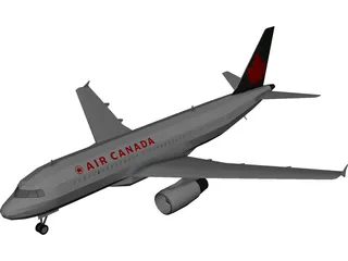 Airbus A320-200 Air Canada 3D Model