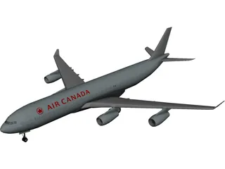 Airbus A340-300 Air Canada 3D Model