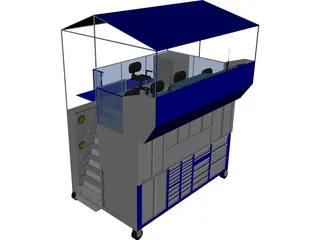 Nascar Pit Box 3D Model