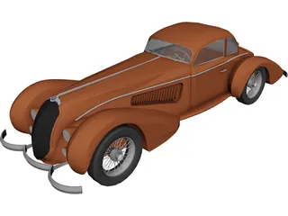 Alfa Romeo 8C (1938) 3D Model 3D Preview