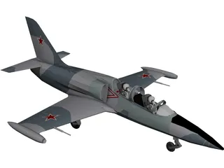 Aero L-39 Albatros Soviet Air Force 3D Model 3D Preview