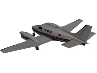 Beechcraft King Air C90GT 3D Model