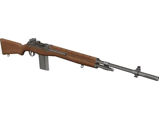 M14 Rifle 3D Model