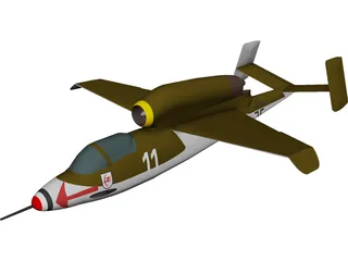 Heinkel HE 162 3D Model