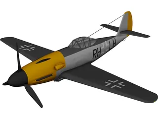 Messerschmitt ME 309 3D Model