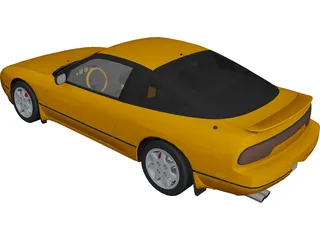 Nissan 240sx 3D Model 3D Preview
