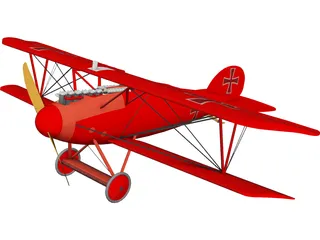 Albatros D.V 3D Model
