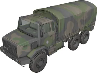 Renault GBC 180 Army Truck 3D Model