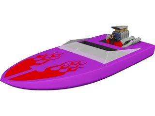 Speed Power Boat 3D Model