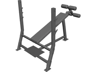 Bench Press 3D Model