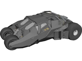 Batman Tumbler Car 3D Model