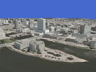 Cedar Rapids City 3D Model