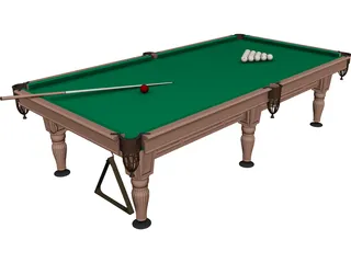 Billiard Table Rio 3D Model 3D Preview