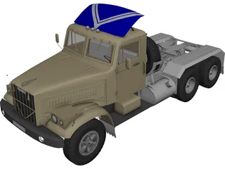 KrAZ 256 B1 3D Model