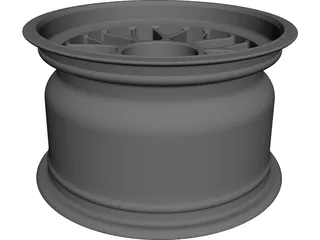 BBS Centerlock Wheel 13in x 8in CAD 3D Model