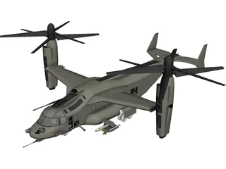 Bell-Boeing V-22 Osprey 3D Model