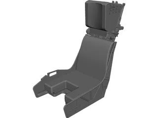 F-18 Seat CAD 3D Model