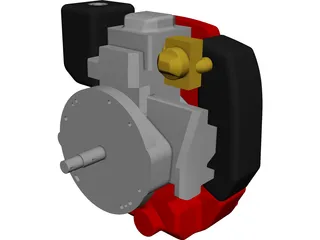 Honda GXV160 Engine CAD 3D Model