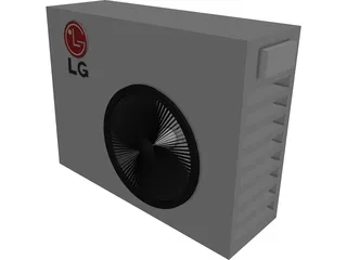 Air Conditioner LG Ext 3D Model 3D Preview