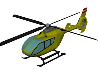 Eurocopter EC-135 CAD 3D Model