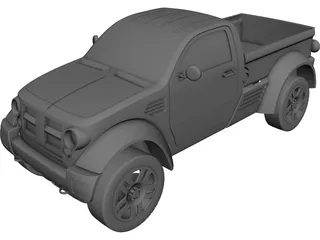 Dodge M80 Light Truck Concept (2003) 3D Model 3D Preview