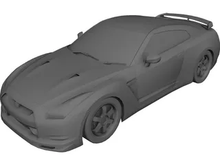 Nissan GT-R Spec-V 3D Model