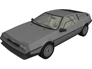 DMC DeLorean (1980) 3D Model