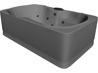 Jacuzzi Bathtub 3D Model