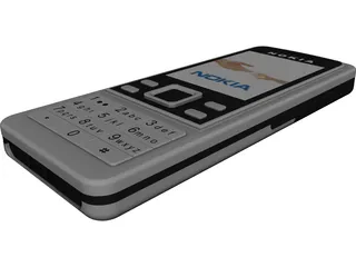 Phone Nokia 6300 3D Model