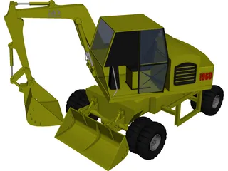 Backhoe 3D Model