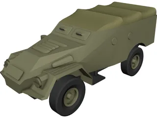 BTR 40 3D Model