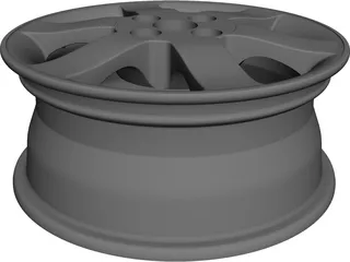Car Wheel CAD 3D Model