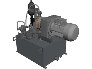 Hydraulic System CAD 3D Model