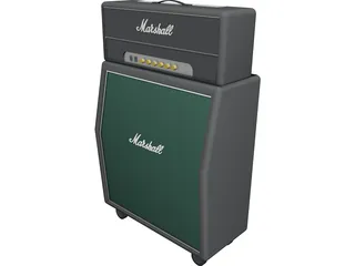 Marshall  Guitar Amp 3D Model 3D Preview
