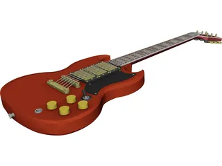 Gibson SG Custom Guitar 3D Model