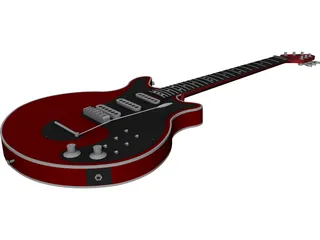 Brian May Red Special Guitar 3D Model