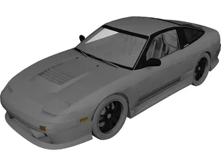 Nissan 200sx S13 Drift Spec 3D Model 3D Preview