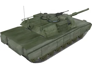 M1A1 US Army Tank 3D Model