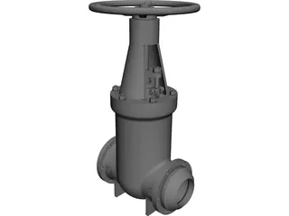 Gate Valve CAD 3D Model