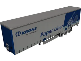 Trailer Krone 3D Model 3D Preview